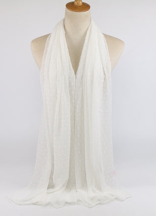 厚手シフォンロングスカーフ