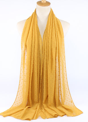 厚手シフォンロングスカーフ