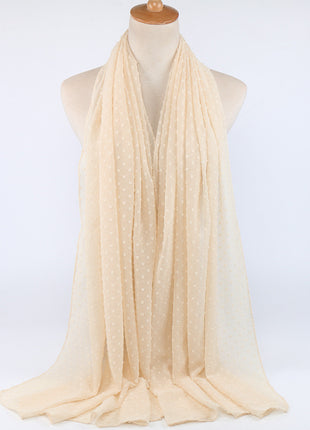 厚手シフォンロングスカーフ