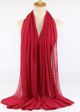 厚手シフォンロングスカーフ