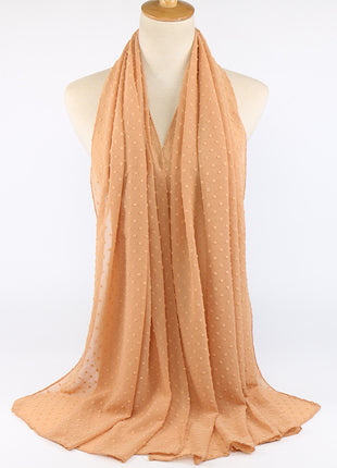 厚手シフォンロングスカーフ