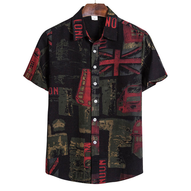 Men's Cotton Short Sleeve Shirt