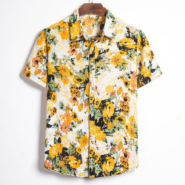 Men's Cotton Short Sleeve Shirt