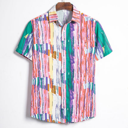 Men's Cotton Short Sleeve Shirt