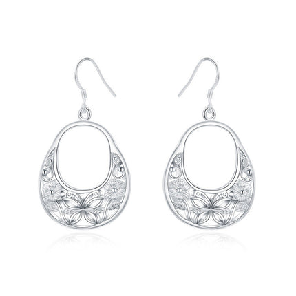 925 Silver Oval Earrings
