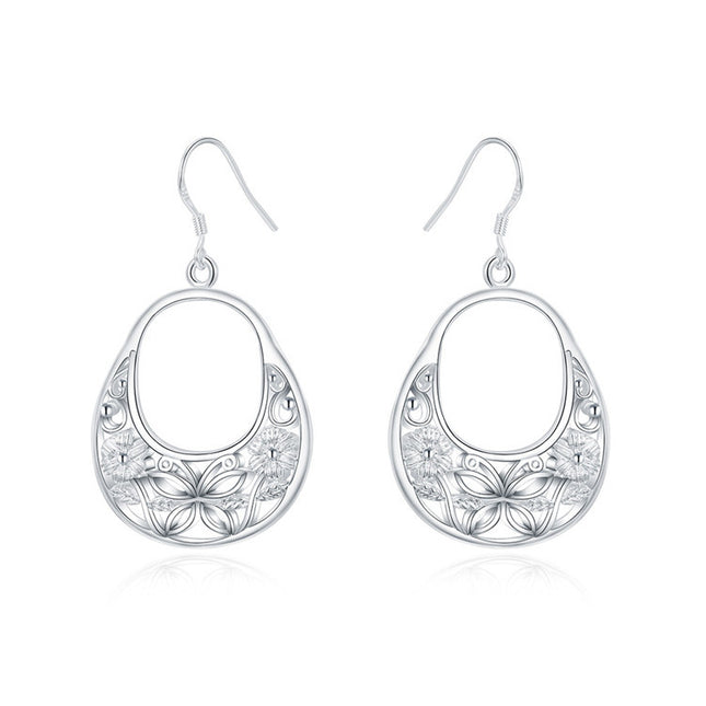 925 Silver Oval Earrings