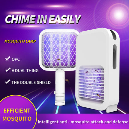 2in1 Efficient Mosquito Killer Lamp & Racket USB