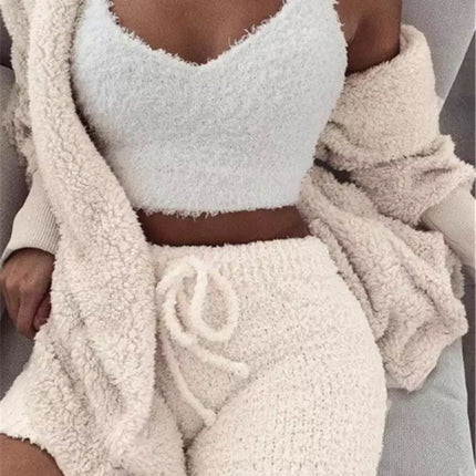 3 Pieces Soft & Warm Pyjamas Set