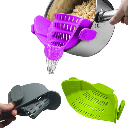 Clip-On Silicone Strainer Funnel
