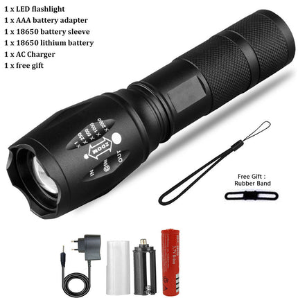 Strong Rechargeable Waterproof Flashlight