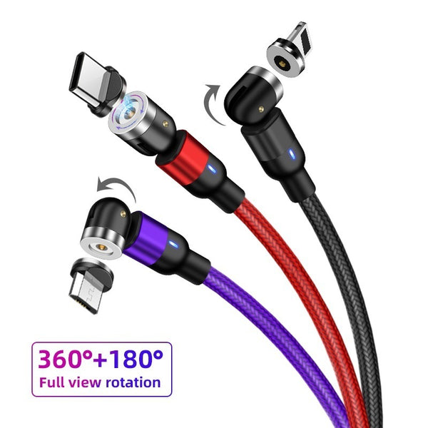 Magnetic Charging Cable Rotating 540 Degree