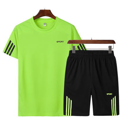 Thin Section Breathable T-Shirt & Shorts Set