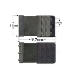 Black / Three buckles