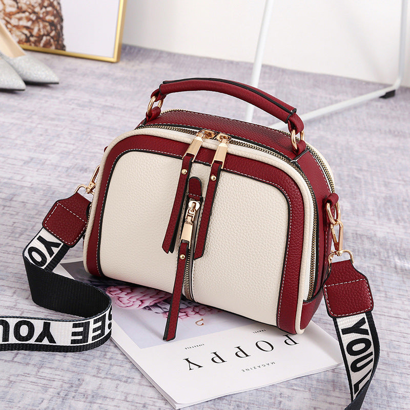 Wide Shoulder Small Square Handbag