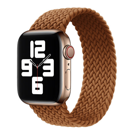 Applicable to Apple iWatch models Single Loop Nylon Braided Elastic Strap