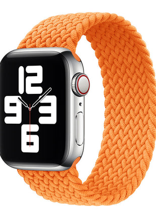 Applicable to Apple iWatch models Single Loop Nylon Braided Elastic Strap