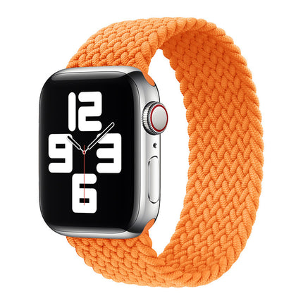 Applicable to Apple iWatch models Single Loop Nylon Braided Elastic Strap