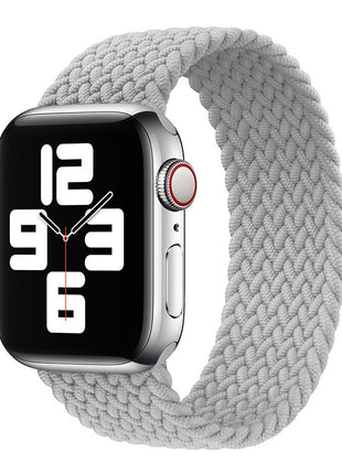 Applicable to Apple iWatch models Single Loop Nylon Braided Elastic Strap