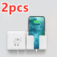 携帯電話充電収納ラック パンチ不要 粘着収納ボックス