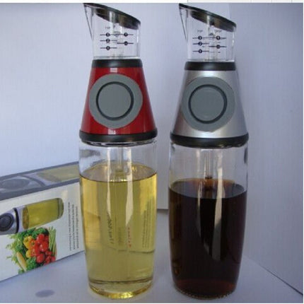 Glass Oil Dispenser Bottle with Measurement