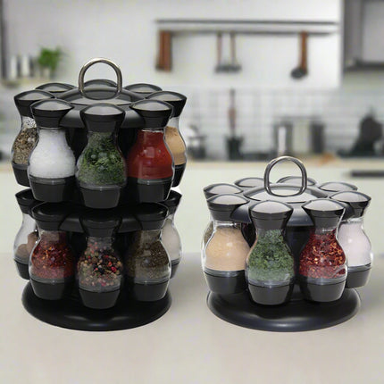 Double-layer Rotating Spice Rack
