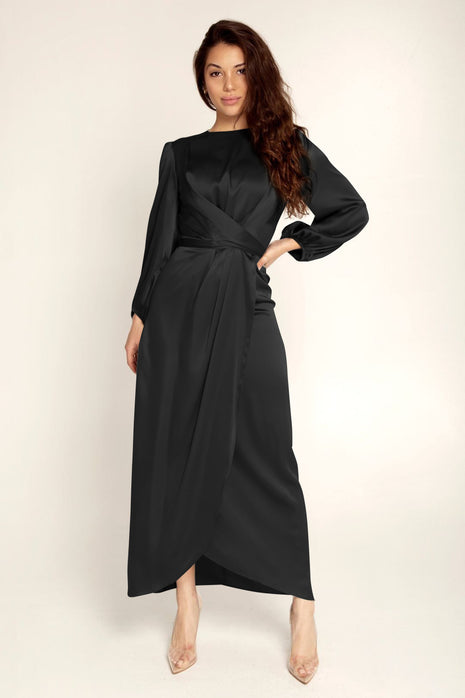 Loriya Tunic Satin Abaya