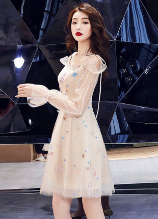 Banquet Evening Short Suspender Chair Dress