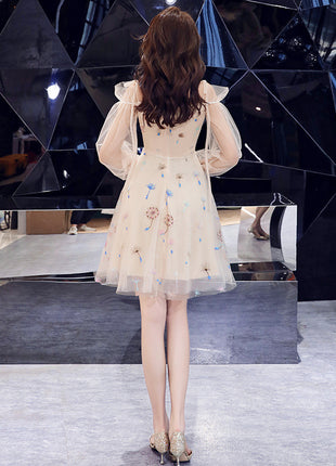 Banquet Evening Short Suspender Chair Dress