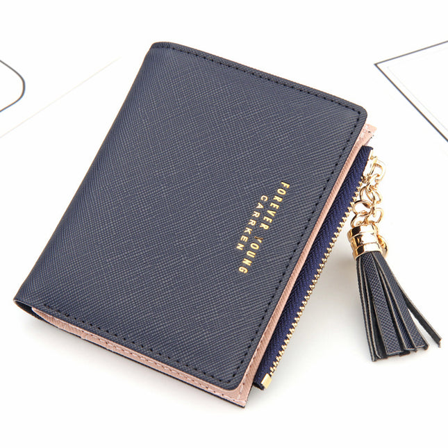 Cross Pattern Tassel Coin Purse