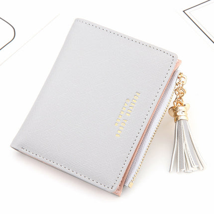 Cross Pattern Tassel Coin Purse