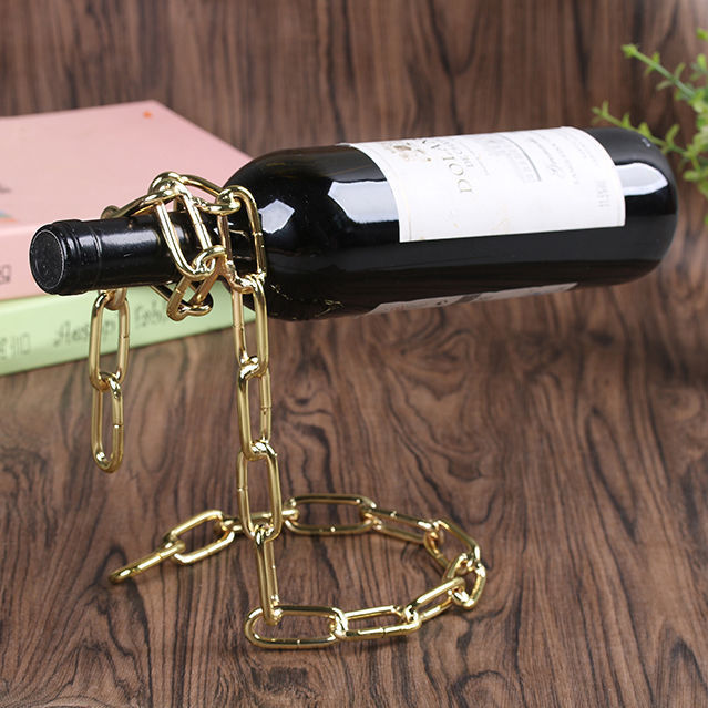 Iron Chain Bottle Holder