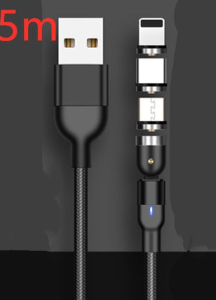 マグネット充電ケーブル 540度回転