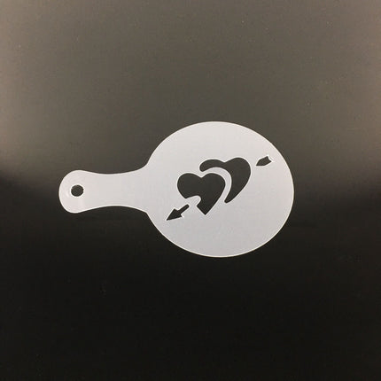 16 Pcs Plastic Garland Mold Fancy Coffee Model Thicken Coffee Milk Foam Spray Pattern Template