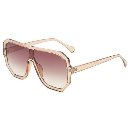 Unisex One-Piece Sunglasses UV400 – Fashion Oversized Big Frame Shades