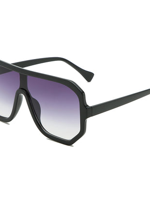 ユニセックス ビッグフレーム ワンピース サングラス UV400