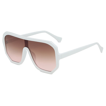 Unisex One-Piece Sunglasses UV400 – Fashion Oversized Big Frame Shades
