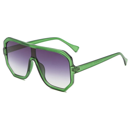 Unisex One-Piece Sunglasses UV400 – Fashion Oversized Big Frame Shades
