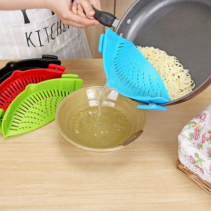 Clip-On Silicone Strainer Funnel