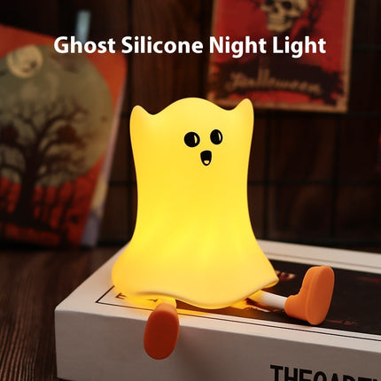 Halloween Silicone Ghost Shaped Lamp Touch Control