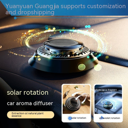 Solar Powered Car Air Freshener & Cleaner Perfume Fragrance Diffuser