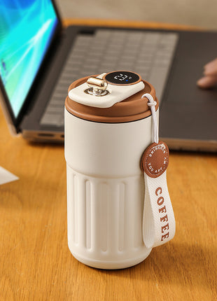 スマートデジタル保温ボトル – ステンレス製保温コーヒーマグ (450ml)