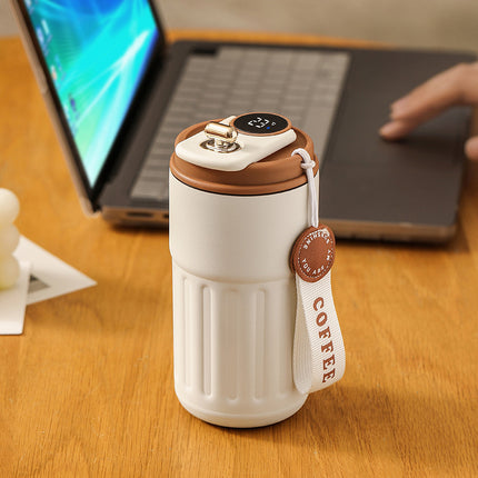 Smart Digital Thermal Bottle – Stainless Steel Insulated Coffee Mug (450ml)