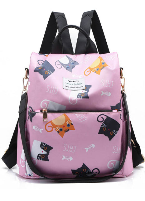 Floral Urban Casual Backpack | Waterproof Women's Everyday Travel Bag