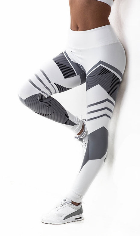 Mallas de compresión reflectantes Pantalones de yoga de secado rápido