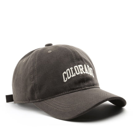 Japanese Fashionable Retro Letter Embroidery Cap