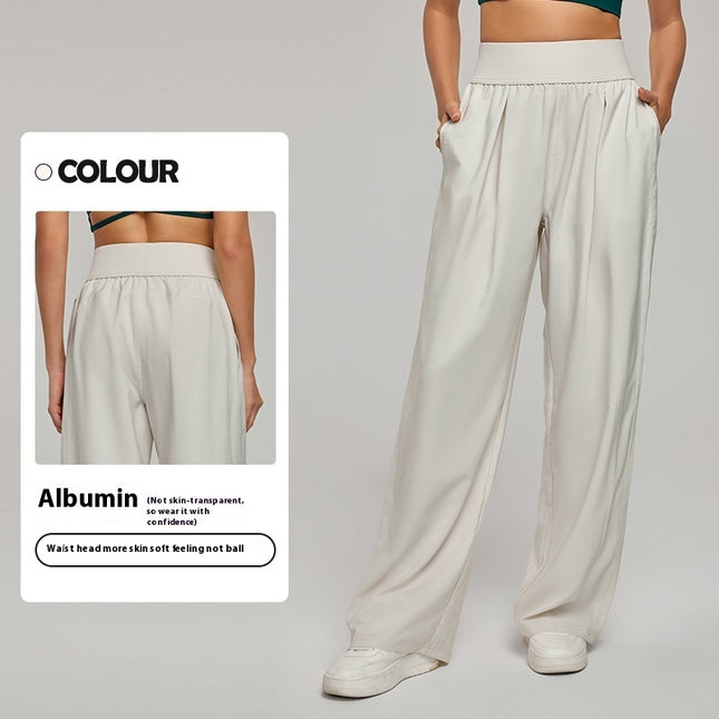 High Waist Loose Slimming Breathable Sports Trousers