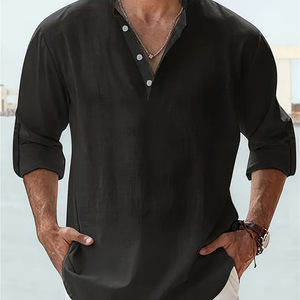 Long-sleeved Breathable Button-down Shirt