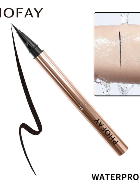 PHOFAY Waterproof Eyeliner | Long-Lasting Smudge-Resistant Liquid Eyeliner