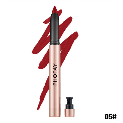 PHOFAY Matte Lip Liner + Lipstick Pen