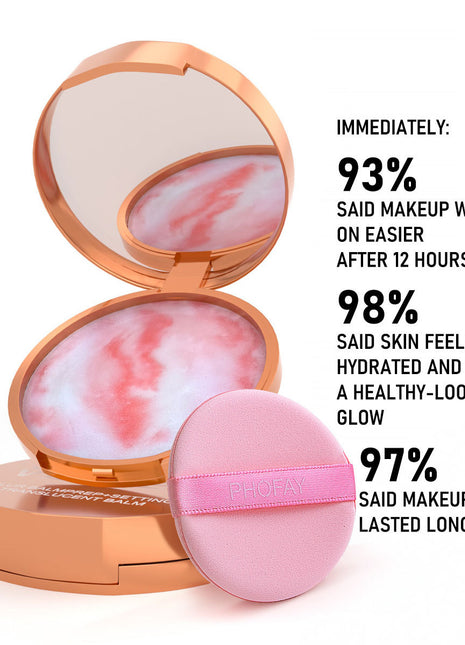 PHOFAY Crema Fijadora Impermeable Control de Grasa | Prebase de Maquillaje de Acabado Mate y Bálsamo Fijador